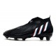 Botas fútbol Adidas Predator Edge+ Fg Negro Blanco Rojo