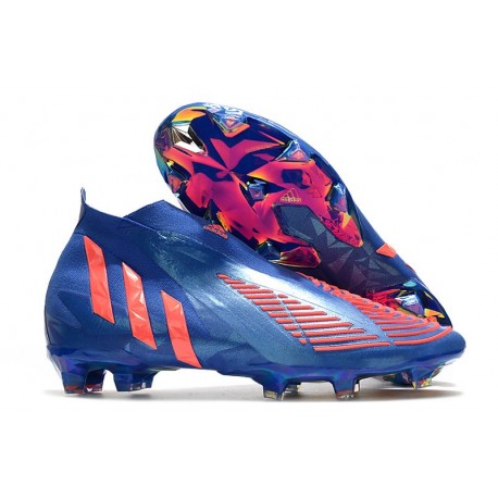 Botas fútbol Adidas Predator Edge+ Fg Hi Res Azul Turbo Hi Res Azul