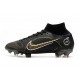 Nike Mercurial Superfly VIII Elite FG Negro Dorado Metalizado Plateado