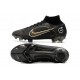 Nike Mercurial Superfly VIII Elite FG Negro Dorado Metalizado Plateado