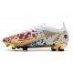Bota Nike Mercurial Vapor XIV Elite FG Ronaldo Blanco Rojo Oro