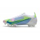 Bota Nike Mercurial Vapor XIV Elite FG Blanco Azul