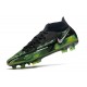 Nike Phantom GT2 Elite DF FG Negro Metallic Platino Verde