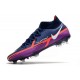 Zapatos de Fútbol Nike Phantom GT2 Elite DF FG Azul Marino Blanco Morado