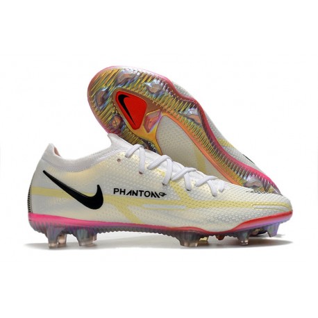 Nike Phantom GT II Elite FG Nuevo Blanco Negro Carmesí Rosa 