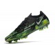 Nike Phantom GT II Elite FG Nuevo Negro Metallic Platino Verde