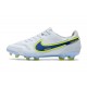 Nike Tiempo Legend 9 Elite FG Botas Blanco Azul
