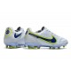Nike Tiempo Legend 9 Elite FG Botas Blanco Azul