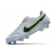 Nike Tiempo Legend 9 Elite FG Botas Blanco Azul