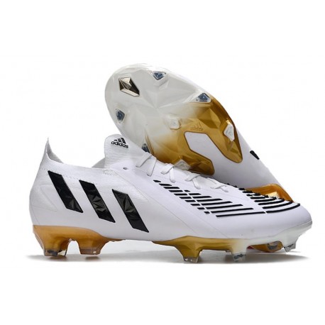Adidas Predator Edge.1 Fg Low Cut Bianco Oro Negro