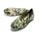 Adidas Predator Edge.1 Fg Low Cut Crystal Focus Oliva Plateado Metálico Magic Lima