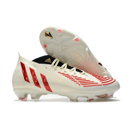 Adidas Predator Edge.1 Fg Off Blanco Rojo Dorado Metálico