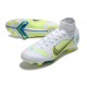 Nike Mercurial Superfly VIII Elite FG Blanco Azul Amarillo