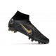 Botas Nike Mercurial Superfly VII Elite AG Pro Negro Dorado Metalizado Plateado Metalizado