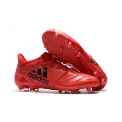 Zapatillas de fútbol Adidas X 17.1 FG Rojo Negro