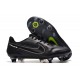 Nike Tiempo Legend IX Elite SG Pro AC Negro Oscuro Gris Humo Cumbre Blanco