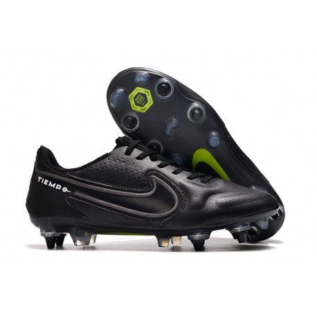 Nike Tiempo Legend IX Elite SG Pro AC Negro Oscuro Gris Humo Cumbre Blanco