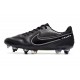 Nike Tiempo Legend IX Elite SG Pro AC Negro Oscuro Gris Humo Cumbre Blanco