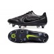 Nike Tiempo Legend IX Elite SG Pro AC Negro Oscuro Gris Humo Cumbre Blanco