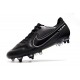 Nike Tiempo Legend IX Elite SG Pro AC Negro Oscuro Gris Humo Cumbre Blanco