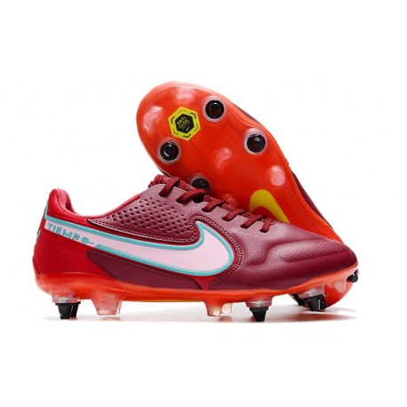 Nike Tiempo Legend IX Elite SG Pro AC Rojo Blanco Mystic Hibiscus