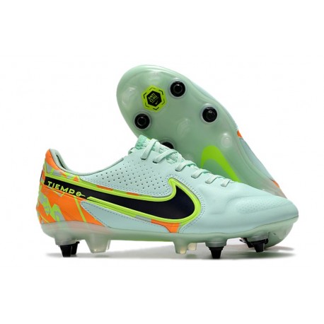 Nike Tiempo Legend IX Elite SG Pro AC Casi Verde Oscuro Azul Naranja