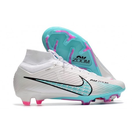 Nike Zoom Mercurial Superfly 9 Elite FG Blanco Azul