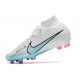 Nike Zoom Mercurial Superfly 9 Elite FG Blanco Azul