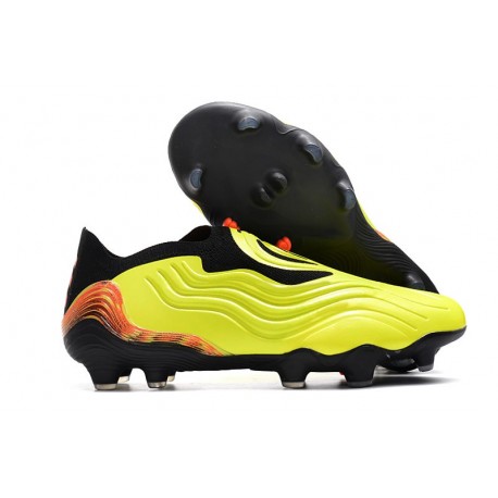 Botas fútbol adidas Copa SENSE+ FG Team Amarillo Solar Rojo Negro
