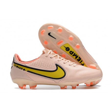 Nike Tiempo Legend 9 Elite FG Guava Hielo Amarillo Strike Brillo de Atardecer