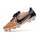 Nike Tiempo Legend 9 Elite FG Botas Cobre Metálico Blanco Negro