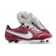 Nike Tiempo Legend 9 Elite FG Botas Team Rojo Blanco Mystic Hibiscus