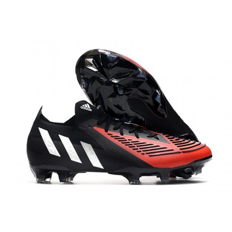 Adidas Predator Edge.1 Fg Low Cut Negro Blanco Rojo