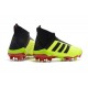 Zapatillas de fútbol Adidas Predator 18+ FG Para Hombre Volt Negro Rojo