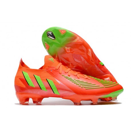 Adidas Predator Edge.1 Fg Low Cut Rojo Team Solar Verde Negro
