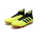 Zapatillas de fútbol Adidas Predator 18+ FG Para Hombre Volt Negro Rojo