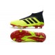 Zapatillas de fútbol Adidas Predator 18+ FG Para Hombre Volt Negro Rojo