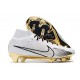 Nike Zoom Mercurial Superfly 9 Elite FG Blanco Oro Negro