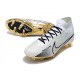 Nike Zoom Mercurial Superfly 9 Elite FG Blanco Oro Negro