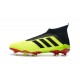 Zapatillas de fútbol Adidas Predator 18+ FG Para Hombre Volt Negro Rojo