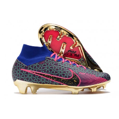 Nike Zoom Mercurial Superfly 9 Elite FG Rojo Azul Violeta