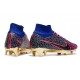Nike Zoom Mercurial Superfly 9 Elite FG Rojo Azul Violeta