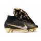 Nike Zoom Mercurial Superfly 9 Elite FG Negro Oro Metal