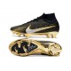 Nike Zoom Mercurial Superfly 9 Elite FG Negro Oro Metal