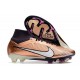 Nike Zoom Mercurial Superfly 9 Elite FG Mbappé Cobre Metálico Blanco