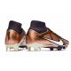 Nike Zoom Mercurial Superfly 9 Elite FG Mbappé Cobre Metálico Blanco