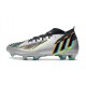 Adidas Predator Edge.1 Fg Plateado Metálico Negro Amarillo Solar