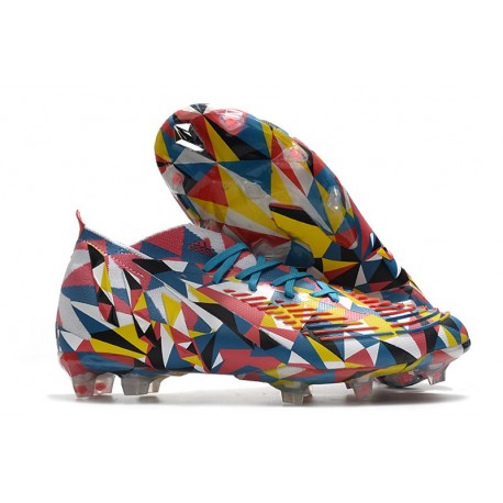 Adidas Predator Edge.1 Fg Geometric Bright Azul Team Amarillo Rojo Solar