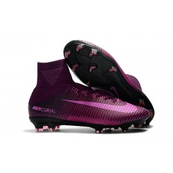 Zapatillas de fútbol Nike Mercurial Superfly 5 FG Púrpura Negro