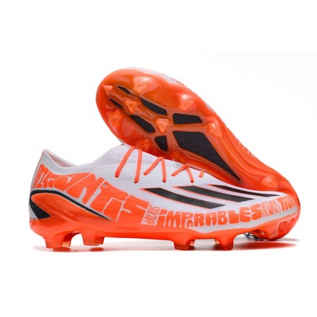 Bota de fútbol adidas X SPEEDPORTAL.1 FG Messi Blanco Negro Rojo Solar